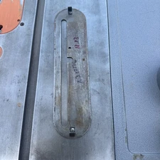 Blade insert for Craftsman 103 series 1950's 8"  table saw 12x3