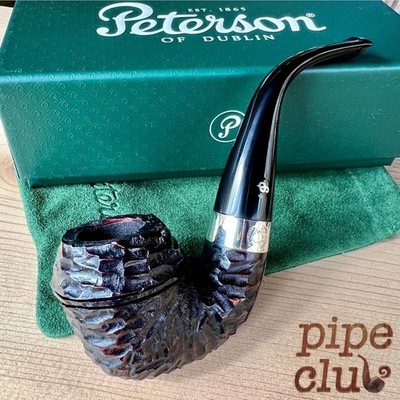 Peterson Sherlock Holmes Rusticated Watson P-Lip Tobacco Pipe - New