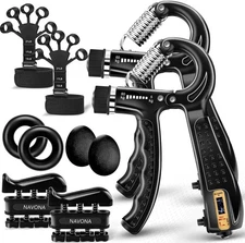 10-piece grip strength training set, hand grip strengthener, forearm strength
