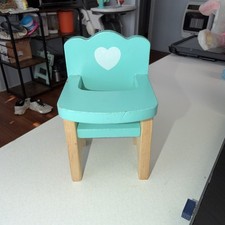 Silla alta de madera azul KidKraft Majestic Mansion | Casa de muñecas