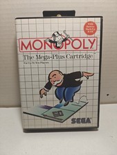 Monopoly (Sega Master System, 1988) Complete W/ Case & Manual CIB 