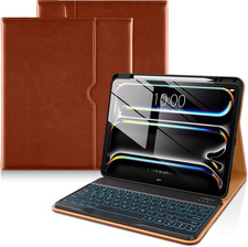 Keyboard Case for Ipad Pro 13 Inch M5 2025 / M4 2024, Brown