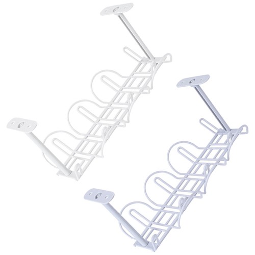2 Pcs Lagernregal Einfügen Kabelführungsfach Für Den Schreibtisch - 第 6/12 張圖片