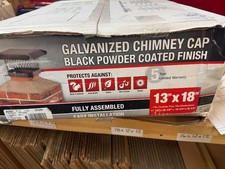 Shelter SC1318 13" x 18" Galvanized Black Steel Mesh Chimney Cap / Cover