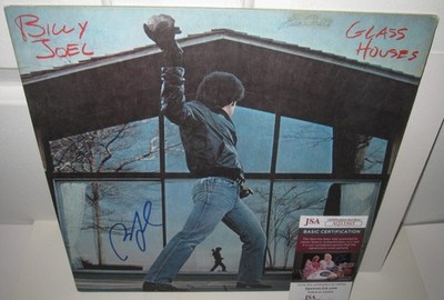 BILLY JOEL SIGNED GLASS HOUSES ALBUM VINYL CLASSIC ROCK AUTOGRAPH