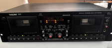 TASCAM Model 322 Professional Dual Cassette Deck Player/Recorder Tested, Working