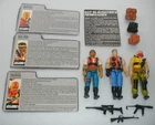 1987 Sgt Slaughters Renegades Figure Card Set G.I. GI Joe Vintage ARAH 3.75 Lot