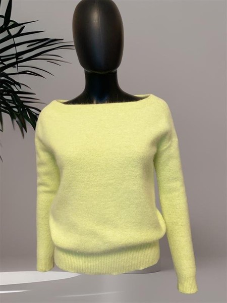 Women Maje Sweater Green Angora 34 / XS / 42