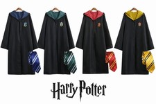 Harry Potter Kostüm Robe Mantel Umhang Krawatte Gryffindor Slytherin Ravenclaw