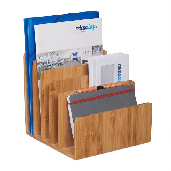 Dokumentenhalter Dokumentenablage Schreibtisch Organizer Briefsortierer 5 FäCher-image