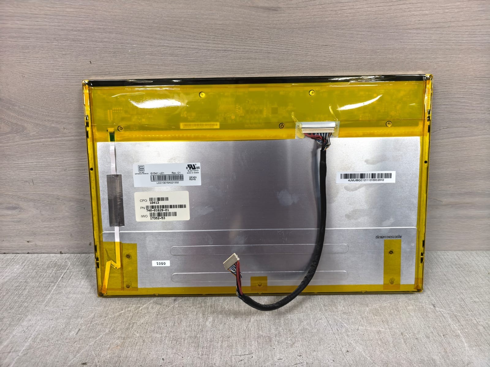 MICRO CONTROL SYSTEMS P/N 740-01629-01 CHE MEI G154I1-LE1 REV C1 P/N 740-01629-01 DISPLAY SCREEN PANEL 6