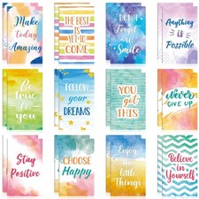 24 Pieces Inspirational Notepads Mini Motivational Quotes Notebook Small Colo...