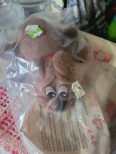 Vintage 1986 Tonka Pound Puppies Rumple Skins Brown Plush Toy