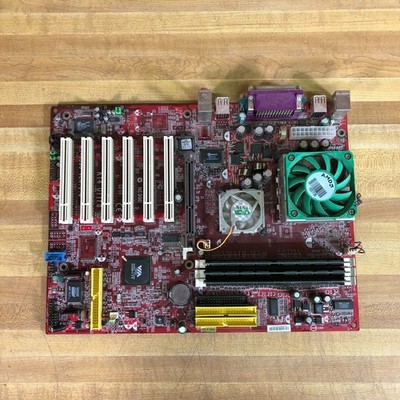 MSI KT4 Ultra MS-6590 Ver 1.0 Socket 462/A Motherboard w/CPU & RAM AGP PCI Slots