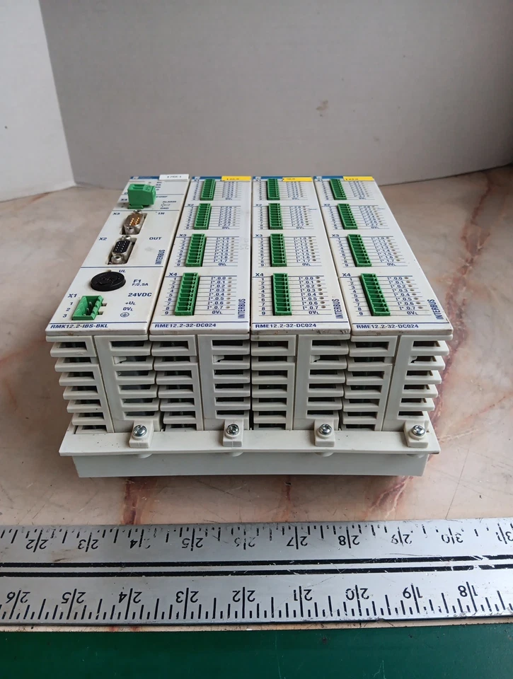 MÓDULO COMM REXROTH INDRAMAT RECO RMK12.2-IBS-BKL (3) RMA12.2-32-DC024 ¡CON BASE! Foto 4 de 4