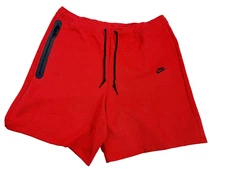 Nike Sportswear Tech Fleece Shorts University Red Men`s Size 4XL-Tall FB8171-672