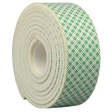 3m Double-Sided Foam Tape, 2 in W, 5 yd L, 1/4 in, Polyurethane Foam,