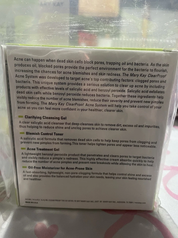 玫琳凯透明粉刺系统 4 件套 The Go 套装全新带盒 — 第 3/3 张图片