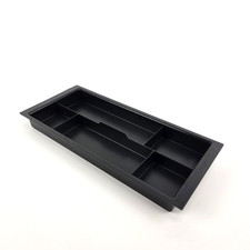 USED Black Office Desk Drawer Organizer Tray Insert w/ 5 compartments