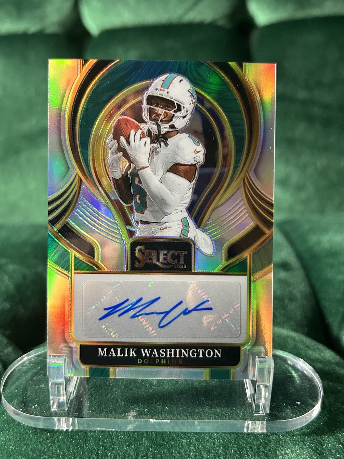 🔥 2025 Panini Select Malik Washington Select Signatures Prizm AUTO 🔥