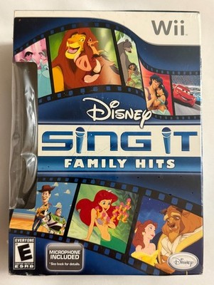 Disney Sing It Family Hits w/ Microphone Nintendo Wii *Factory Sealed* Karaoke
