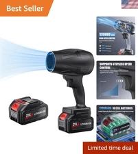 Ergonomic 130 MPH Cordless Leaf Blower - Ideal for Lawn & Patio Cleanup