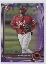 2022 Bowman Prospects Purple Pattern Border 12/199 Allan Cerda #BP-142 1j8z