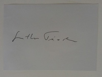 Dr. Gunther Tiersch - ZDF - original autograph - approx. 10x15cm - document