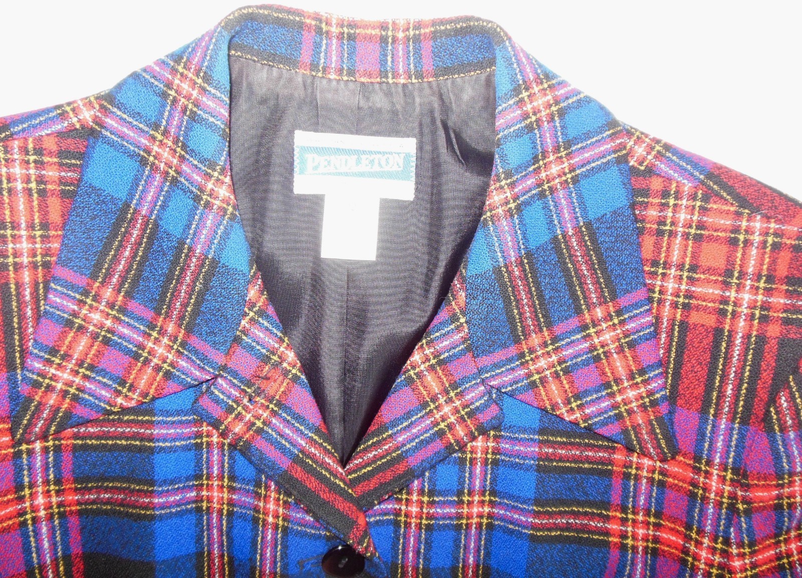 Pendleton Virgin Wool Blazer Jacket size 12 Tarta… - image 10