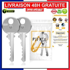 Générique Lot 2 Clés Pass PTT T10 identiques. Pour serrure boîte aux lettres ...