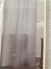 Allen Roth Blue Color Block Fabric Shower Curtain 72"x72" Made in USA