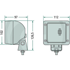HELLA HALOGEN ARBEITS LICHT JOHN DEERE 6110 6210 6310 6410 6510 6610 6810 6910