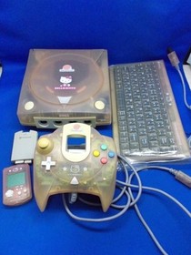SEGA Dreamcast Hello Kitty Pink Console Set HKT-3000 Tested 1999 with Box USED
