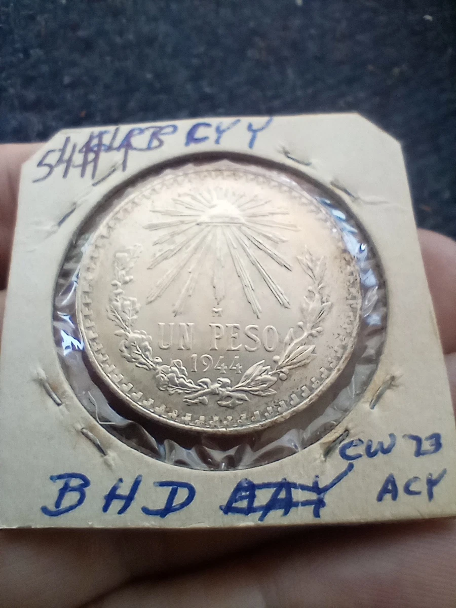 高鑑定　超レア1944年 メキシコ 1ペソ 銀貨 NGC MS 66 高鑑定 超レア1944年 メキシコ 1ペソ 銀貨 NGC MS 66 1 Peso 1944 Year