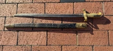 U.S. CIVIL WAR NAVY MODEL 1861 SWORD BAYONET PLYMOUTH COLLINS & CO SHEATH