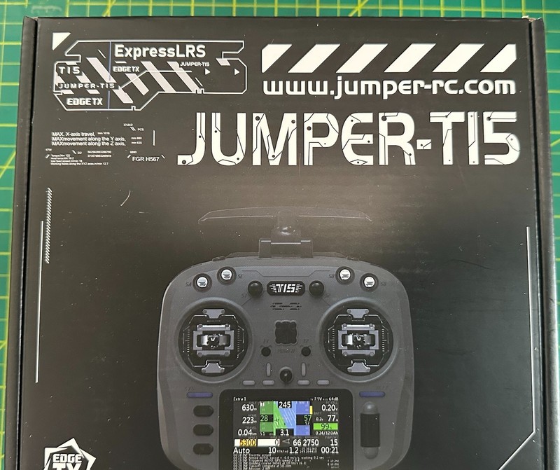 PURPLE JUMPER T15 2.4GHZ RADIO CONTROLLER ELRS 1000MW FOR LONG RANG RC MODEL