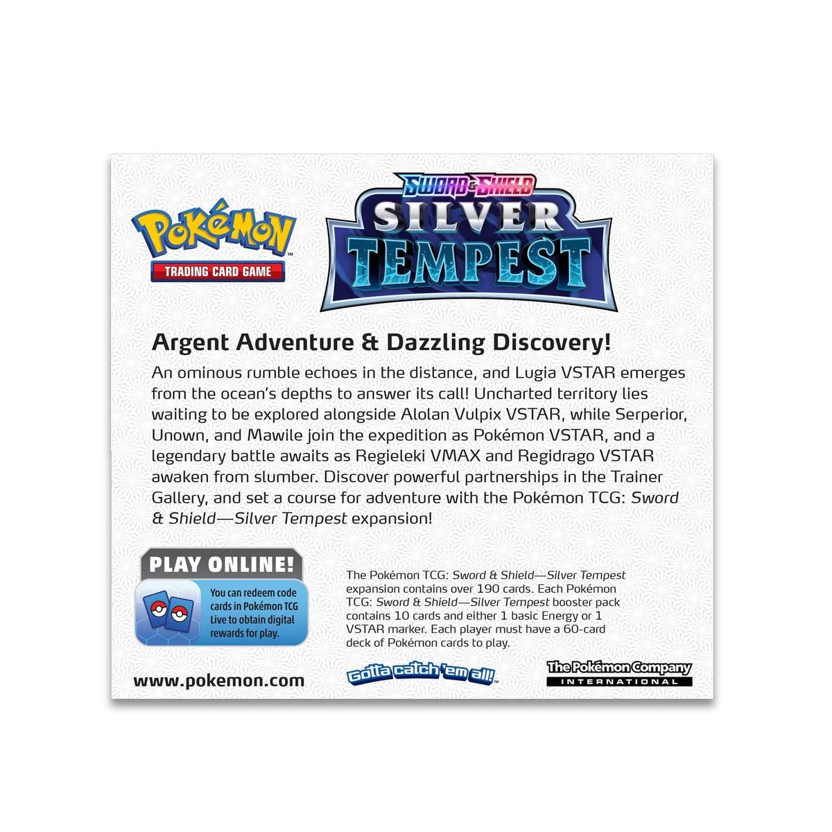 Pokemon TCG: Sword & Shield - Silver Tempest Booster Box