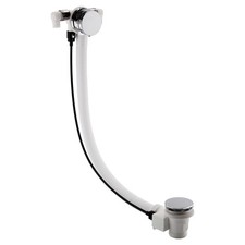 Image of Balterley Free Bath Filler with Push Button Waste, Built-in Overflow, Set of 2 -