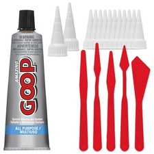 Amazing Goop All Purpose Glue 3.7oz Clear - Pixiss Bundle with 10 Snip Tip ...