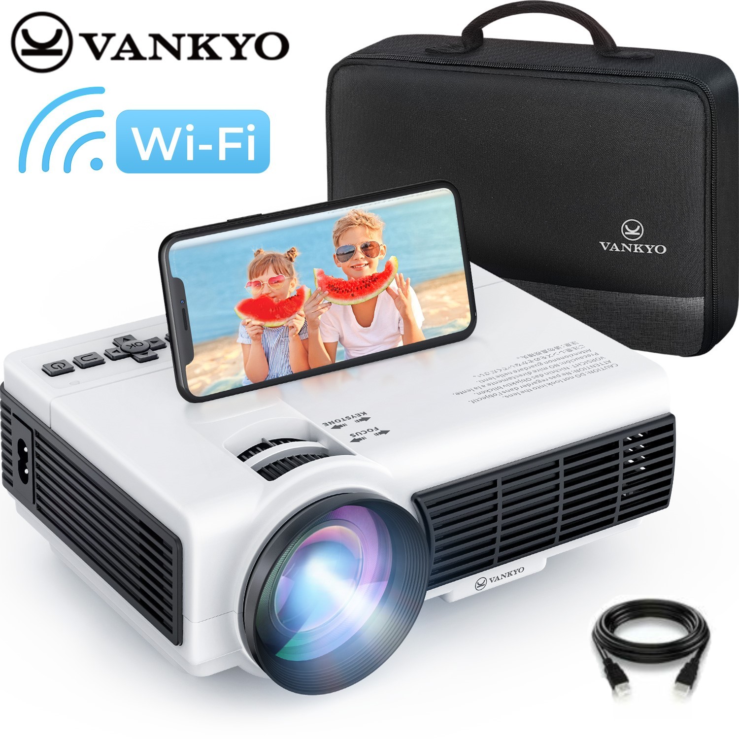 VANKYO Mini Projector LED 1080P WiFi HD Movie Portable Home Theater HDMI-image