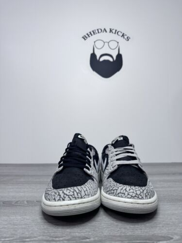 Size 10 - Nike Air Jordan 1 Retro Low OG Shoes Black Cement (CZ0790-001) - Picture 5 of 10