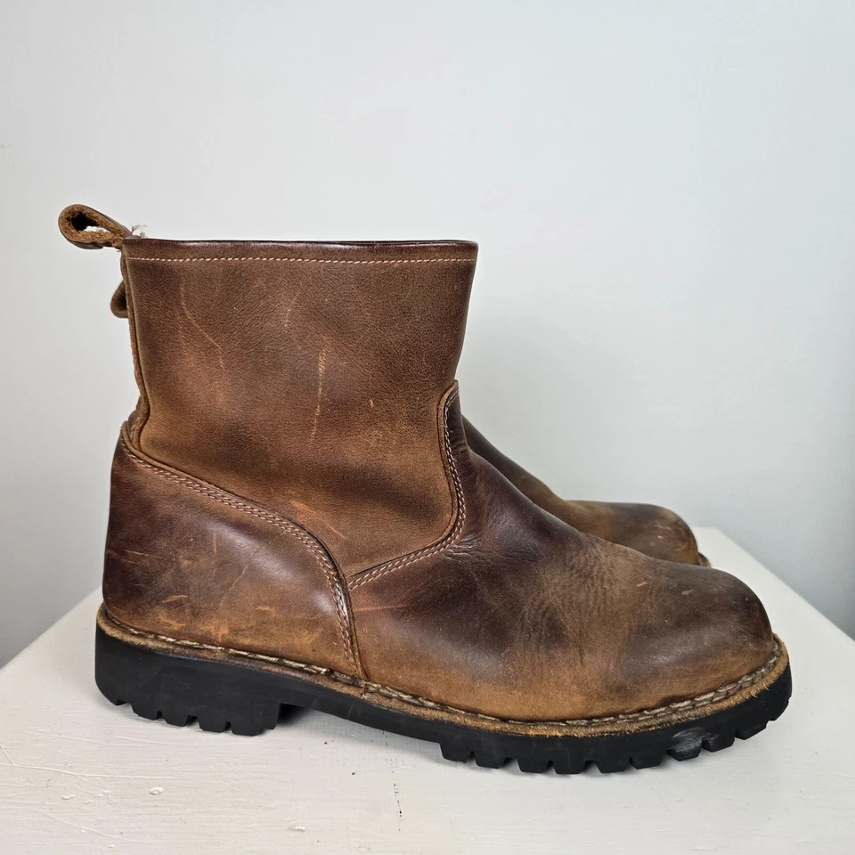 Botas de trabajo vintage J.Crew de cuero para hombre 9,5 M hechas en Corea 1995 resistentes Foto 2 de 4