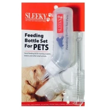 Sleeky Puppy Feeding Milk Bottle Nipple Brush Hand Nurser Kit Small Animal Cat