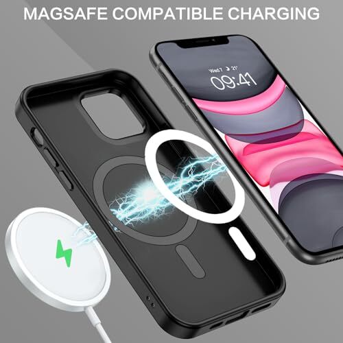 Für Magnetische iPhone 11 Hülle, Handyhülle iPhone 11 [kompatibel mit Schwarz - Bild 7 von 7
