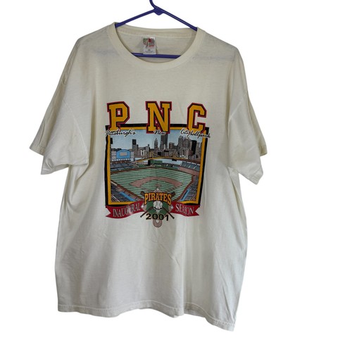 Vtg Pittsburgh Pirates Inaugural Season T Shirt Men Medium Y2k Baseball Size XL - Picture 20 of 20