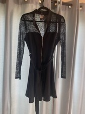 windsor black dress with lace sleeves
