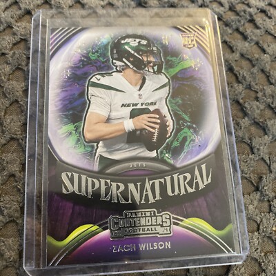 ZACH WILSON 2021 Panini Contenders RC Rookie SUPERNATURAL #SN-ZWI New York Jets