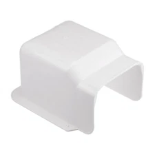6" PVC Decorative Line Cover, Wall Entry Cap for Air Conditioner, White