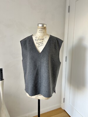 Massimo Dutti Wool Grey Vest Size M New Without Tags