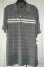 Mens Arrow Polo Shirt Gray Size Large New